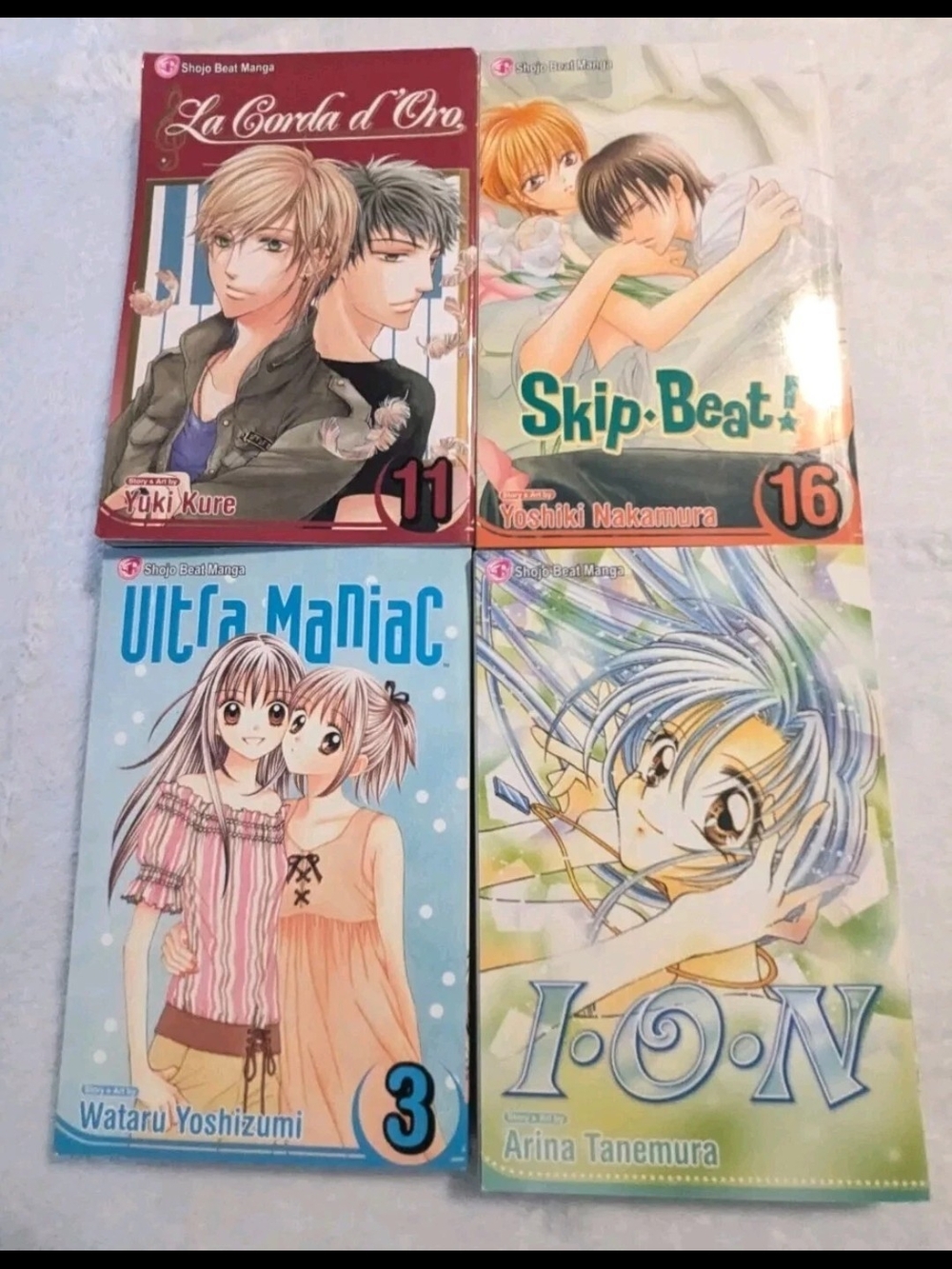 Manga Books Graphic Novels Lot Of 4 Skip Beat, Ultra Maniac, I.O.N